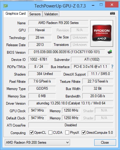 Radeon R9 290 gpu-z leak